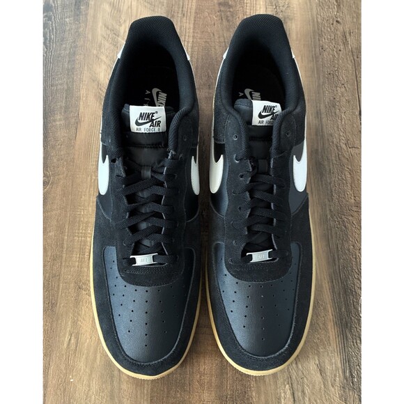 Nike Air Force 1 \'07 LV8 Black White Gum Men Size 21 Shoes FQ8714-004 New main image 5